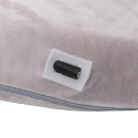 Coussin de Posture Massant et Chauffant à Mémoire de Forme Gris