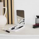 Boîte à Maquillage Miroir Lumineux LED Pivotant + 5 Pinceaux