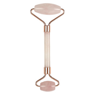 Double Rouleau de Massage Jade Rose et Cuivre