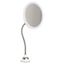 Miroir Lumineux LED Grossissant x5 Flexible à Ventouse