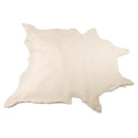 Tapis Forme Peau de Bête 120x158cm Imitation Fourrure Blanche