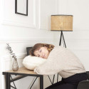 Plaid Coussin 2-en-1 "Amour" en Sherpa Coloris Crème