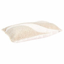 Coussin 30x50cm Beige Tissu Bouclette Motif Vague