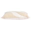 Coussin 30x50cm Beige Tissu Bouclette Motif Vague