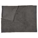 Plaid Doux en Microfibre Gris Anthracite 150x200cm
