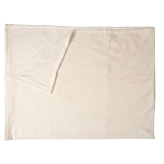 Plaid Doux en Microfibre Crème 150x200cm