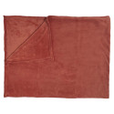 Plaid Doux en Microfibre Terracotta 150x200cm