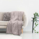 Plaid Ultra Doux 120x150cm Sherpa Gris