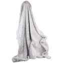 Plaid Ultra Doux 120x150cm Sherpa Gris