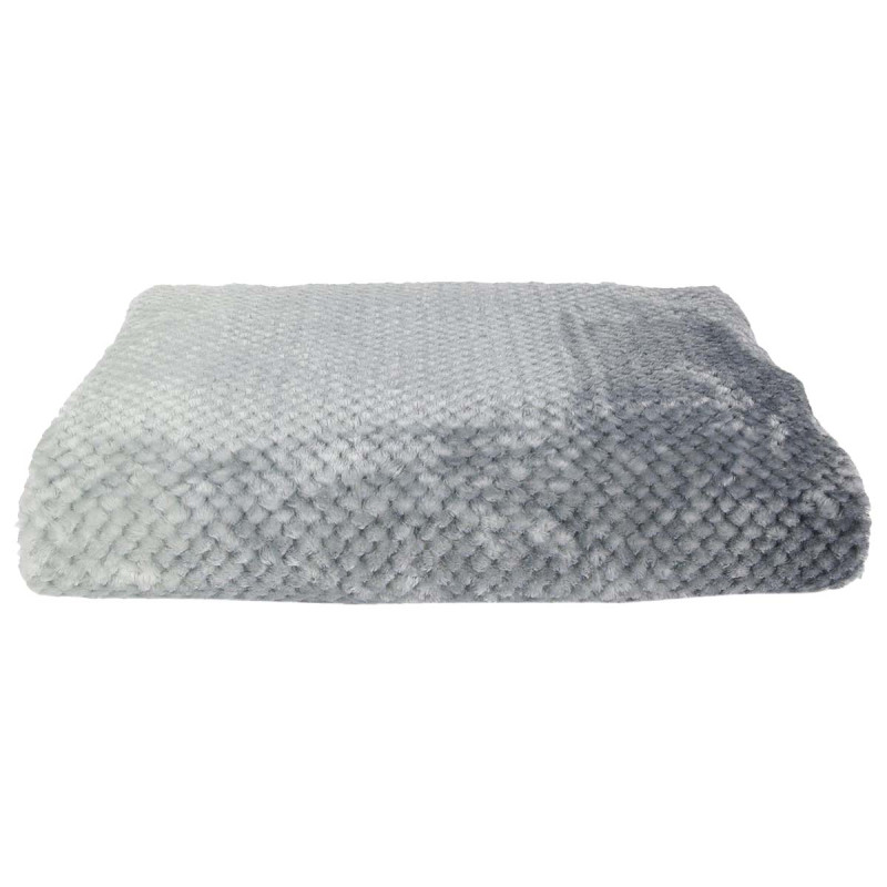 Plaid Ultra Doux 150x200cm Nid d'Abeille Dégradé Gris Blanc Plaid Ultra Doux 150x200cm Nid d'Abeille Dégradé Gris Blanc