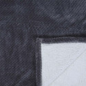 Plaid Ultra Doux 180x220cm Nid d'Abeille Gris Anthracite et Sherpa