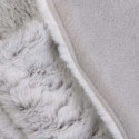 Plaid Ultra Doux 140x200cm Imitation Fourrure Grise
