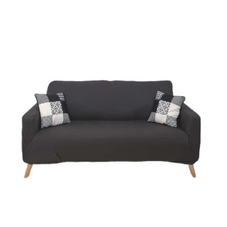 Housse Extensible Coloris Gris pour Canapé 2 Places