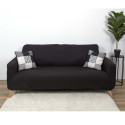 Housse Extensible Coloris Noir pour Canapé 3 Places