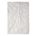Tapis Rectangulaire 115x170cm Imitation Fourrure Blanche