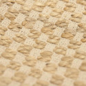 Tapis Rectangulaire 120x170cm en Toile de Jute Tressée Naturelle avec Franges