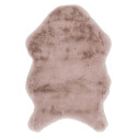 Tapis Forme Peau de Bête 60x90cm Imitation Fourrure Fine Rose