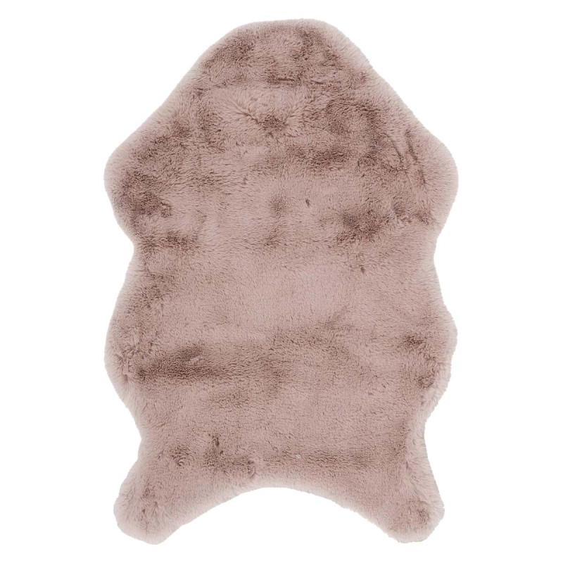 Tapis Forme Peau de Bête 60x90cm Imitation Fourrure Fine Rose Tapis Forme Peau de Bête 60x90cm Imitation Fourrure Fine Rose