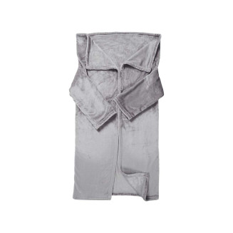 Plaid à Manches Ultra Doux pour Enfant 40x100cm Gris