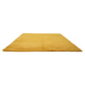 Tapis 120x170cm Imitation Fourrure Fine Jaune Moutarde