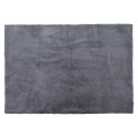 Tapis 120x170cm Imitation Fourrure Fine Gris Anthracite