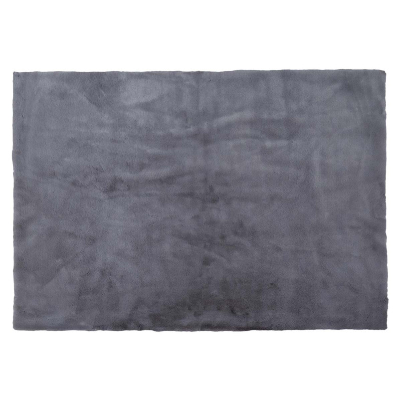 Tapis 120x170cm Imitation Fourrure Fine Gris Anthracite Tapis 120x170cm Imitation Fourrure Fine Gris Anthracite