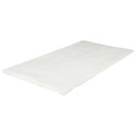Tapis 60x110cm Imitation Fourrure Fine Blanc Crème