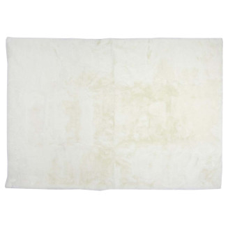 Tapis 120x170cm Imitation Fourrure Fine Blanc Crème