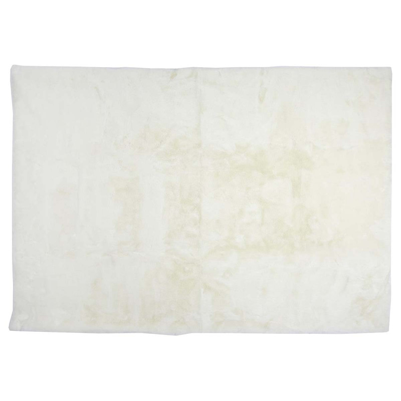 Tapis 120x170cm Imitation Fourrure Fine Blanc Crème Tapis 120x170cm Imitation Fourrure Fine Blanc Crème