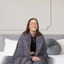 Couverture Pondérée 7kg Anti-Stress Sommeil Optimal Gris Anthracite