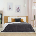 Plaid Flanelle Côtelé 180x220cm Gris Anthracite et Sherpa