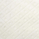 Plaid Polaire 140x200cm Crème Motifs Embossés