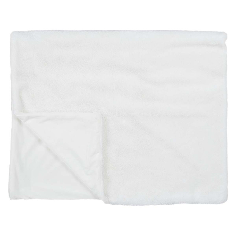 Plaid Ultra Doux 120x150cm Imitation Fourrure Blanche Plaid Ultra Doux 120x150cm Imitation Fourrure Blanche