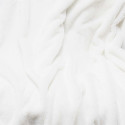 Plaid Ultra Doux 120x150cm Imitation Fourrure Blanche
