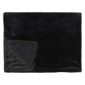 Plaid Ultra Doux 120x150cm Imitation Fourrure Noire