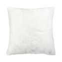 Coussin Ultra Doux 40x40cm Imitation Fourrure Blanche