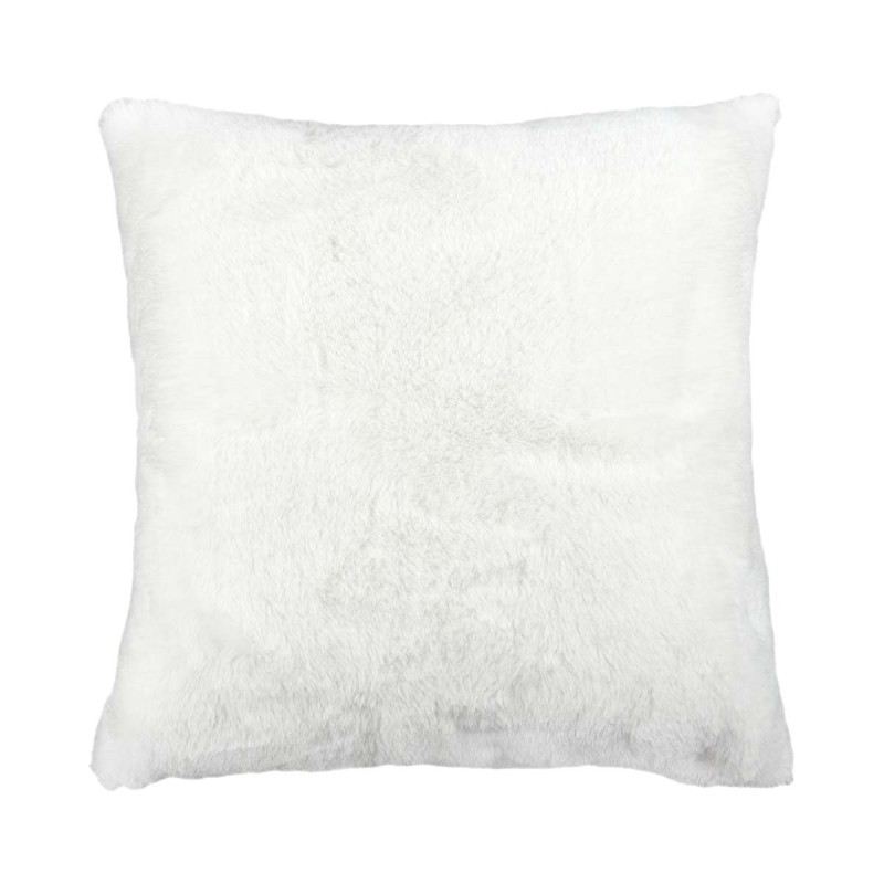 Coussin Ultra Doux 40x40cm Imitation Fourrure Blanche Coussin Ultra Doux 40x40cm Imitation Fourrure Blanche