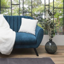 Coussin Ultra Doux 40x40cm Imitation Fourrure Blanche