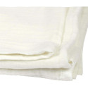 Plaid en Gaze de Coton Blanc Craie 120x150cm