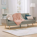 Plaid en Gaze de Coton Rose Poudré 120x150cm