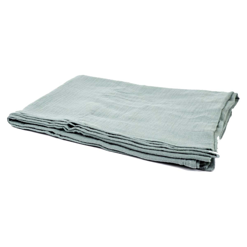 Plaid en Gaze de Coton Vert d'Eau 120x150cm Plaid en Gaze de Coton Vert d'Eau 120x150cm