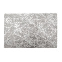 Tapis Rectangulaire 120x170cm Imitation Fourrure Effet Argenté