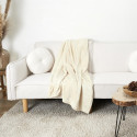 Plaid Flanelle 125x150cm Uni Beige