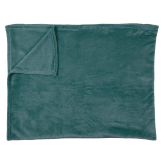 Plaid Flanelle 125x150cm Uni Bleu Canard