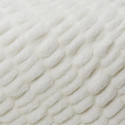 Plaid Ultra Doux 140x200cm Imitation Fourrure Texturée Blanc