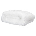 Couverture Pondérée 7kg Anti-Stress Sommeil Optimal Imitation Fourrure Blanche