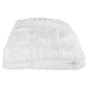 Couverture Pondérée 7kg Anti-Stress Sommeil Optimal Imitation Fourrure Blanche