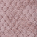 Plaid Ultra Doux 120x150cm Imitation Fourrure Nid d'Abeille Rose
