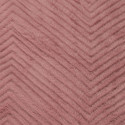 Plaid Ultra Doux 140x200cm Imitation Fourrure Texturée Rose et Sherpa