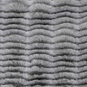 Plaid Ultra Doux 120x150cm Imitation Fourrure Vague Coloris Gris